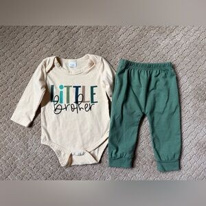 Little Brother baby outfit 3-6mo